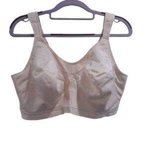 Playtex 18 Hour Active Lifestyle Low Impact Wireless Bra Light Beige Size 44DD